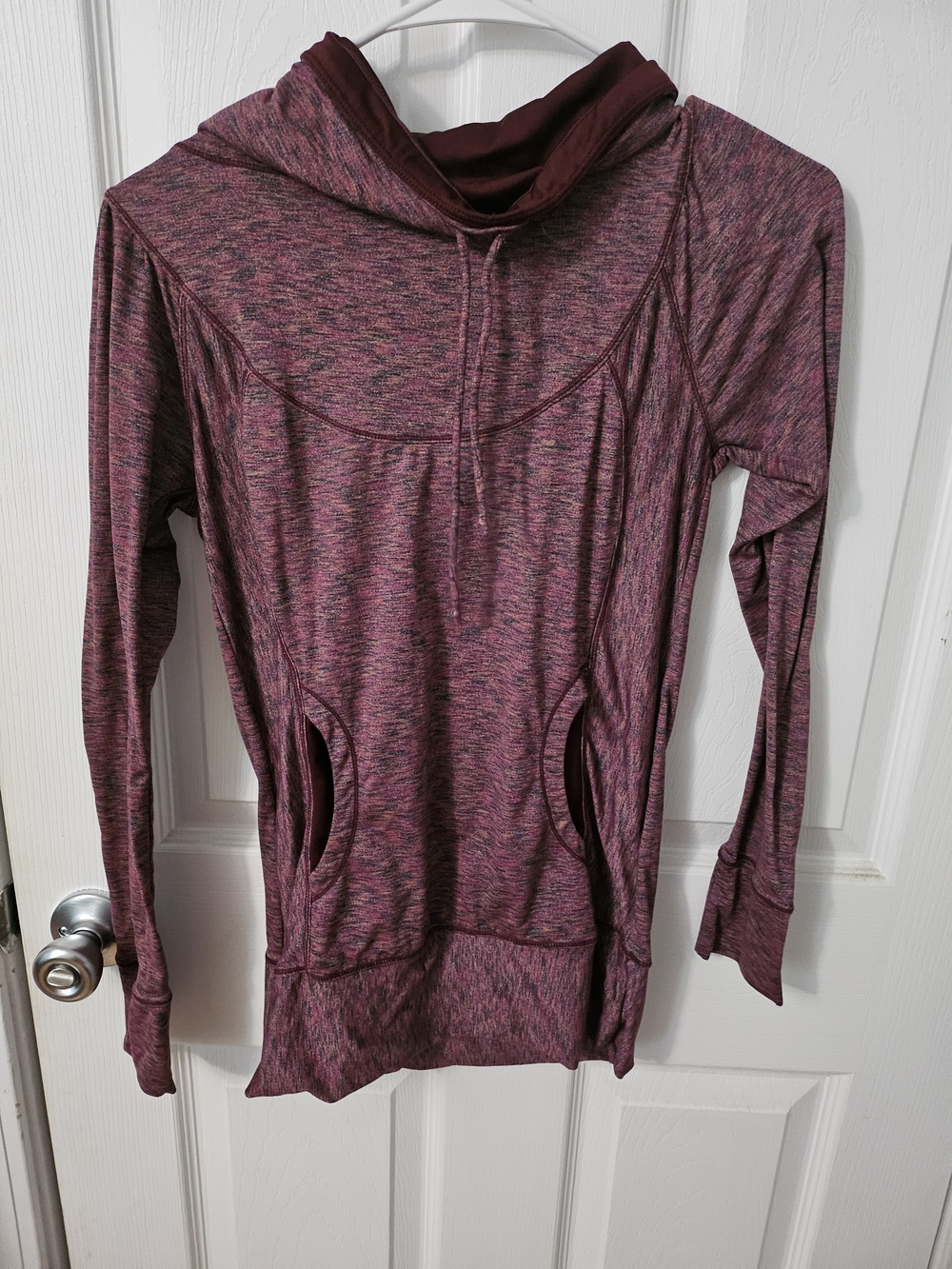 Prana Marled Plum Pullover Hoodie